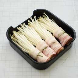 เบค่อนพันเห็ดเข็มทอง