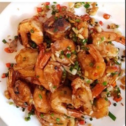 กุ้งทอดคั่วพริกเกลือ