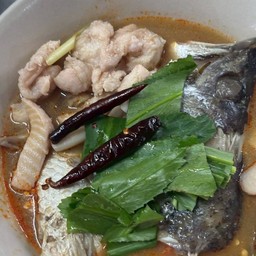ต้มยำหัวปลา + เนื้อ