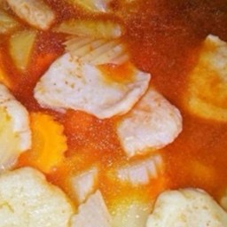 Ki03.82 แกงส้มปลาดอลลี่ 150 กรัม ผักรวม 100 กรัม