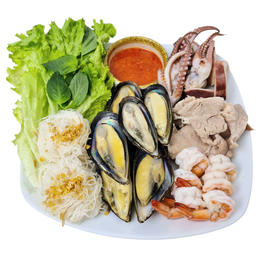 เมี่ยง สันคอ กุ้ง ปลาหมึก หอยแมลงภู่