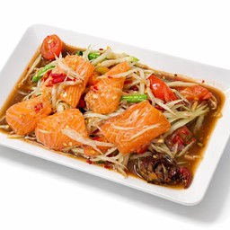 ส้มตำปลาแซลม่อน 🔥🔥🔥