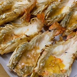 กุ้งแม่น้ำผ่าหลังเผา 1 กิโล (9-12 ตัวโล)