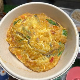 (กับข้าว) ไข่เจียวทรงเครื่อง ไข่1ฟอง