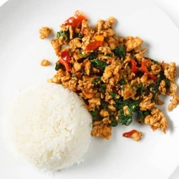 ข้าวกะเพราไก่สับ