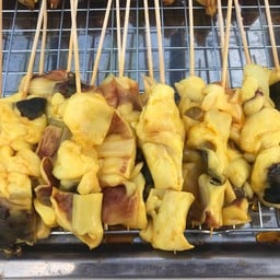 ปลาหมึกย่าง&ลูกชิ้นย่าง