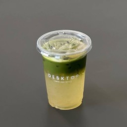 Iced Matcha Honey Lemon.