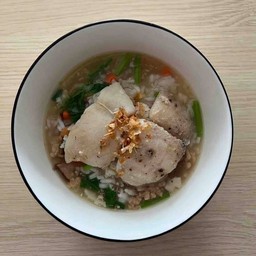 ข้าวต้มปลา+หมูสับ