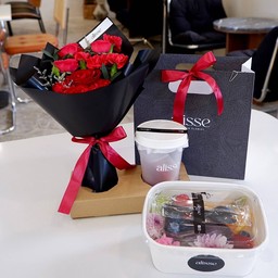 Dark fullSet - กุหลาบพวงสีแดง