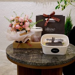 Pot mix flower fullSet Drink & Cake