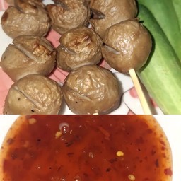 ลูกชิ้นเนื้อย่าง