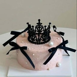 เค้กมงกุฎดำ-ชมพู