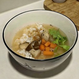 ข้าวต้มเปล่า (ไม่ใส่เนื้อสัตว์)