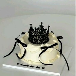 เค้กมงกุฎดำ-ขาว