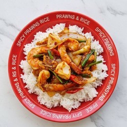 ทะเลผัดไข่เค็ม+ข้าวหอมมะลิ 250 กรัม +ไข่ดาว 1 ฟอง