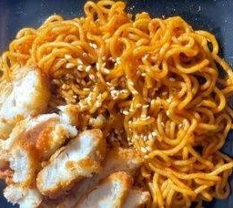 มาม่ารสหม่าล่า หน้าไก่ทอด