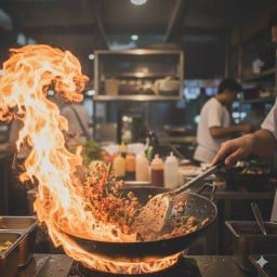 อาหารตามสั่งอีสานท้ายซอย(ซอยบ้านกลางสวน) ท้ายซอย