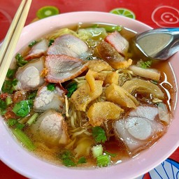 บะหมี่ 2 ก้อน หมูแดง