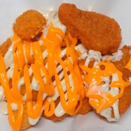 สองสหายชี๊ดซาด(มีรสเผ็ดนิดๆ)&ซอสซาวครีม,ชีสดิป