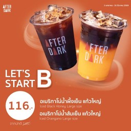 Let's Start B อเมริกาโน่น้ำผึ้ง+อเมริกาโน่น้ำส้ม