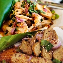 [เซตสุดฮิต] ลาบเห็ด มังสวิรัติ + น้ำตกคอหมูย่าง มังสวิรัติ