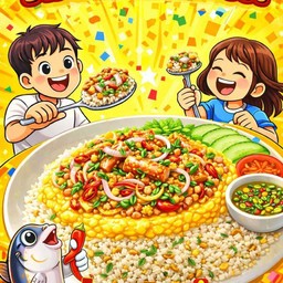 ข้าว-ยำปลากระป๋อง