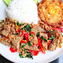 กระเพาตับหมู