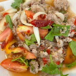 ยำวุ่นเส้นหมูสับ