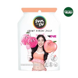 ซันซุ เยลลี่บุก พีชและลิ้นจี่ (บรรจุ6ซองย่อย)