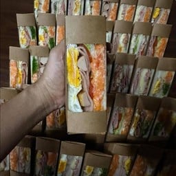 ไข่กุ้งปูอัด ไข่ดาวแฮม ผัก