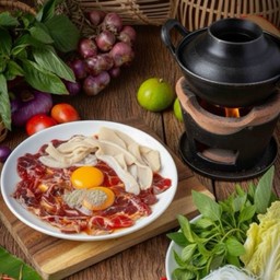 จิ้มจุ่มอีสาน - เนื้อน่องลาย + สไบนาง