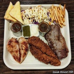 Combo Set2 สเต๊ก (ไก่+ปลา+เนื้อเซอลอยน์) อิ่มครบ