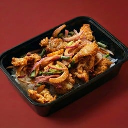 ข้าวยำหมูทอด