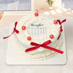 เค้กปฏิทินโบว์แดง