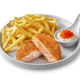 เอบิคัตสึ ทำจากเนื้อกุ้งเเท้ๆ