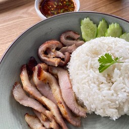 ข้าวคอหมูย่าง จิ้มแจ่ว