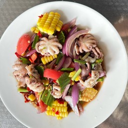 เหลา ปลาร้า หมึกสาย