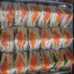 ปูอัดไข่กุ้ง แฮมชีสกล่องใสเล็ก