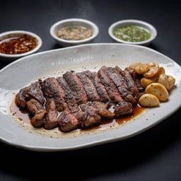 🥩ชุดเนื้อโคขุนทอดน้ำปลา🐟🤎 200-220 กรัม ➕ น้ำจิ้ม 3 แบบ✨