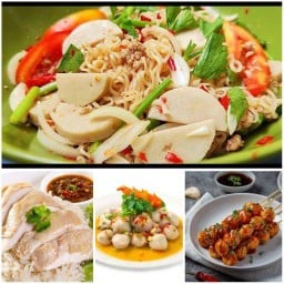 ร้านคุณแม่ลูกชิ้นย่างเนย&ยำลูกชิ้น&ข้าวมันไก่
