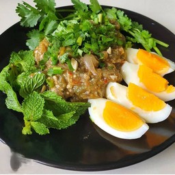 ชุปมะเขือแถมใข่ต้ม