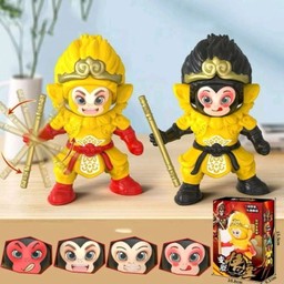 ตุ๊กตาหงอคง เปลี่ยนหน้า สีดำ+เหลือง