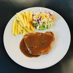 สเต็กหมู อิ่มจุกจุใจ Pork Steak