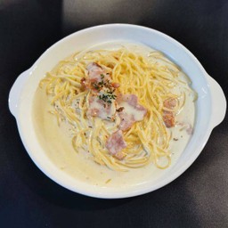 สปาเก็ตตี้คาโบนาร่า  ต้องเลือกท็อปปิ้ง Spaghetti Carbonara