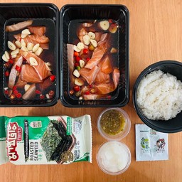 SET C แซลมอนดองอิ่มจุกๆ