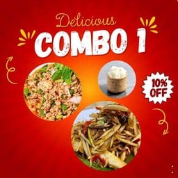 [COMBO 1] ส้มตำ+ลาบหมู+ข้าวเหนียว