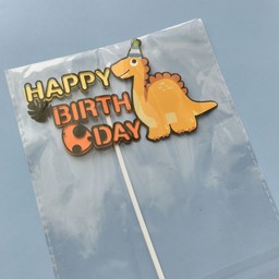 ป้ายปักไดโนเสาร์(ส้ม)