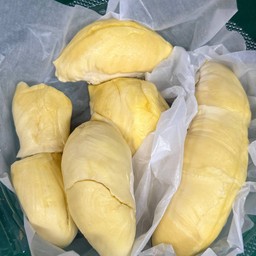 โปร ทุเรียนหมอนทอง เนื้อตำหนิ กำลังทาน 528กรัมตามภาพ(มีกล่องเดียว)