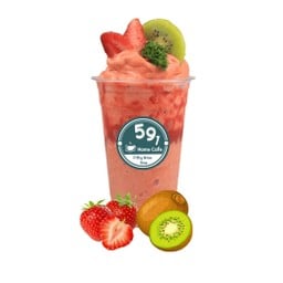 สมูสตี้ผลไม้ ปังเนยสด แท้ ครัวบ้าน 591