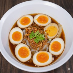 ก๋วยจั๊บน้ำข้นไข่ล้วน